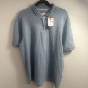 Next‎  Silk Shirt Mens Light Blue Stretch
